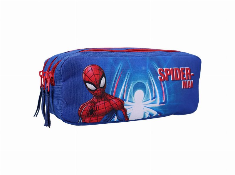 Estojo Spiderman 3 Compartimentos 9X22X9 Cm