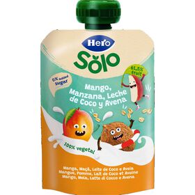 Saqueta De Fruta Manga, Maçã, Leite De Coco E Aveia Hero Solo 100 gr