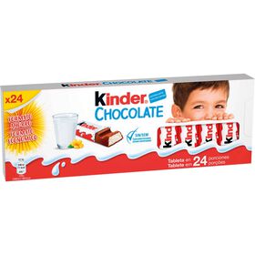 Barrinhas De Chocolate De Leite Kinder 300 gr (24 Un)