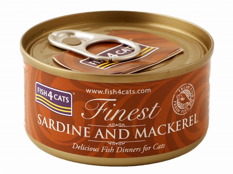 Comida Húmida Gato Fish4Cats Sardinha E Cavala 70 g