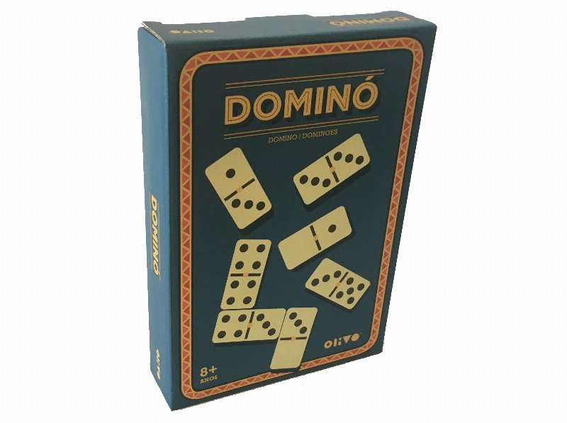 Jogo Dominó Olivo Em Caixa Metálica