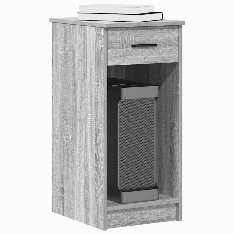 Hkh Suporte Torre De Computador Com Gaveta Cinza Sonoma