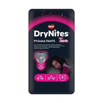 Fraldas Drynites Menina 8-15 Anos 27-57 kg Huggies 9Un
