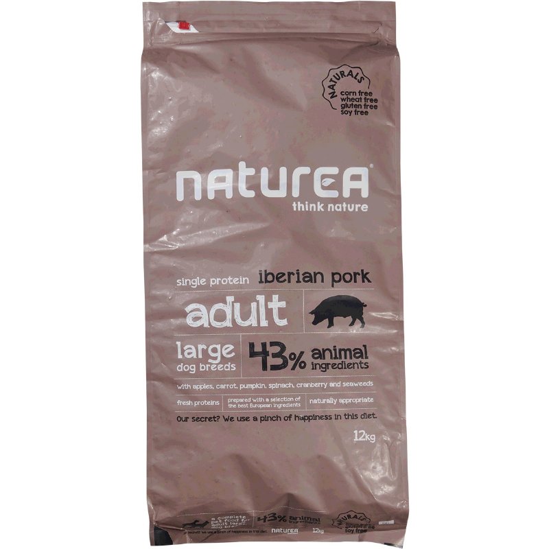 Alimento Seco Para Cão Adulto Grande Naturals Porco Ibérico 12 kg