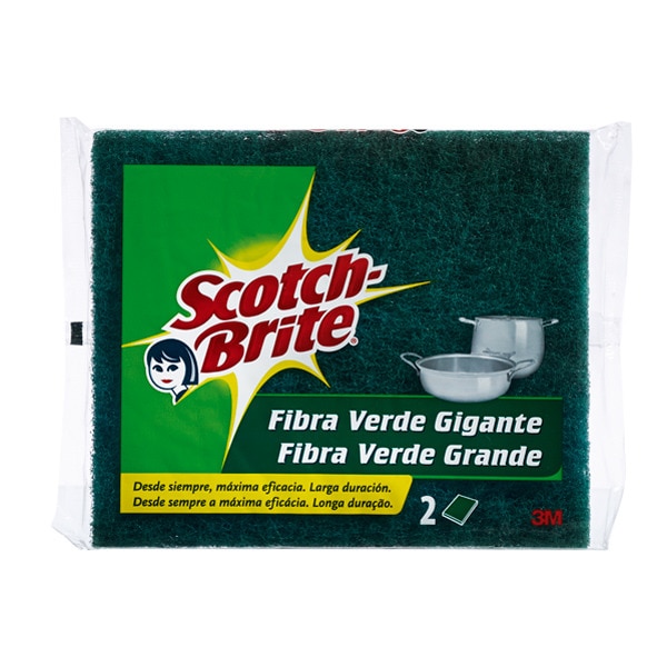 Esfregão Fibra Verde 2 unidades