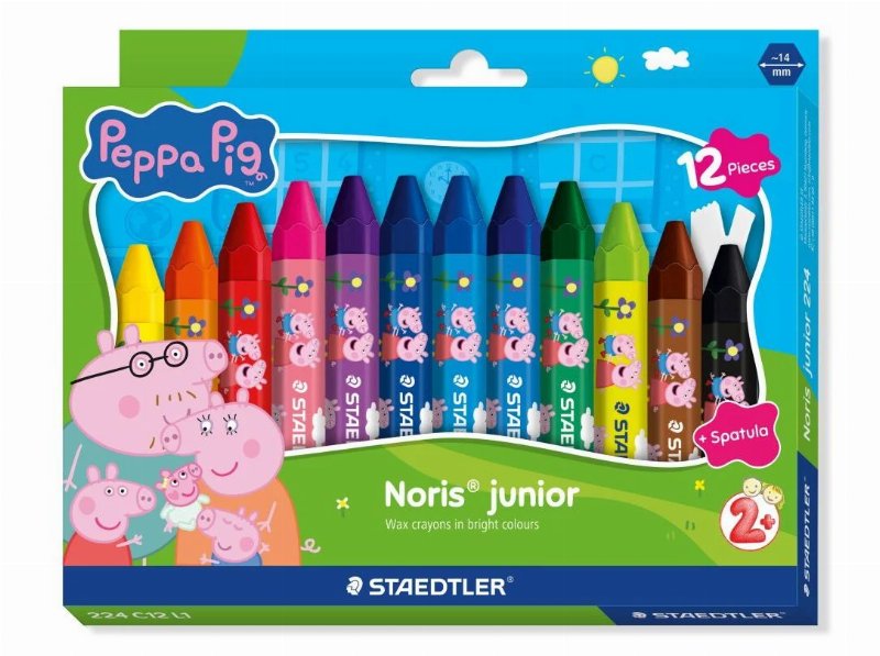 Lápis Cera Staedtler Peppa Pig 12 Unidades