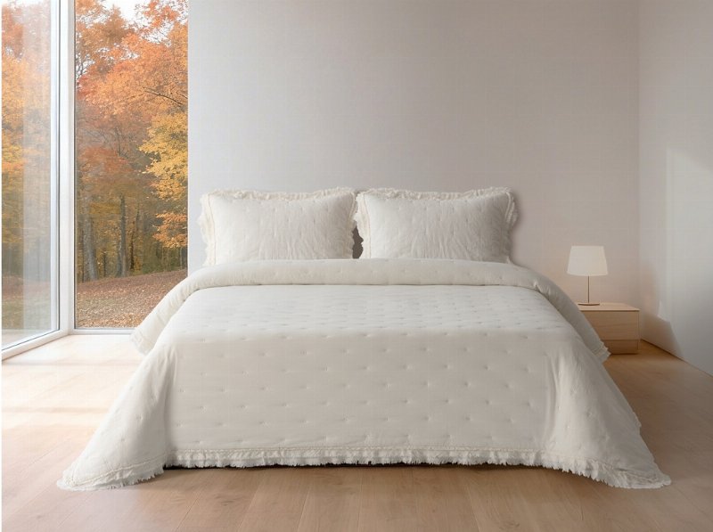 Almofada Cheia Homespecial Branca Franja 50X50