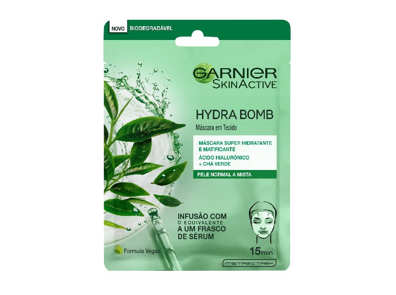 Máscara Rosto Garnier Hydra Bomb Chá Verde Un