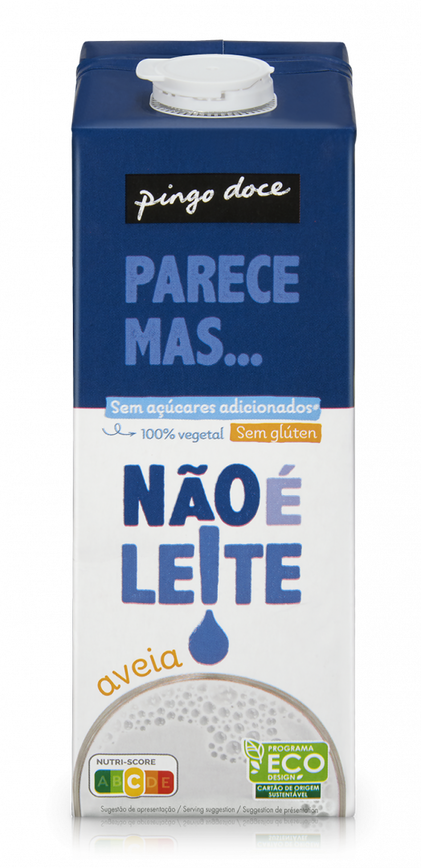 Bebida Vegetal De Aveia Sabor A Leite Pingo Doce 1L