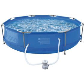 Piscina Estrutura Octagonal 360X76Cm Com Bomba 1 Un