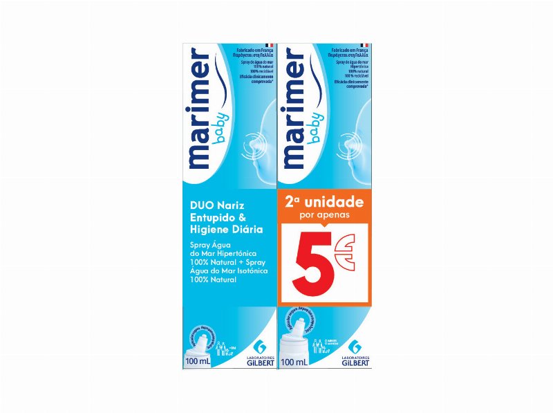 Pack Spray Nasal Marimer Baby Hipertónica 2X100 ml