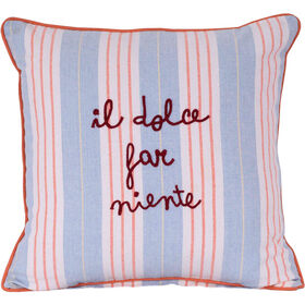 Almofada 45X45Cm Riscas Azuis Kasa