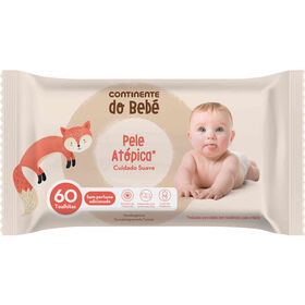 Toalhitas Bebé Pele Atópica Continente Do Bebé 60 Un
