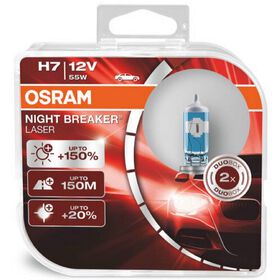 Conjunto 2 Lâmpadas Auto H7 55W Osram 2 Un