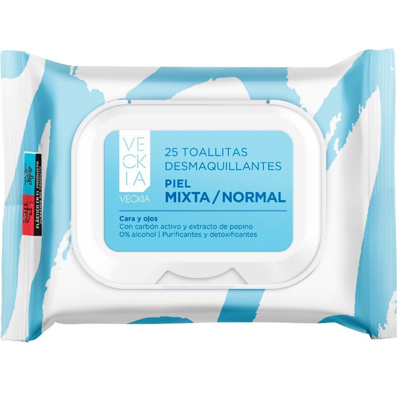 Toalhitas Desmaquilhantes Normal A Mista 25 unidades