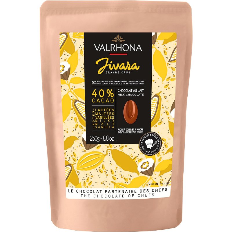 Valrhona Chocolate De Leite 40% Jivara 250 g