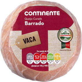 Queijo De Vaca Curado Barrado Continente 1 Un (Médio)