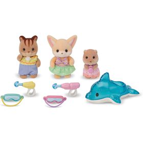 Sylvanian Families - Amigos Do Jardim Da Infância Diversão Na Piscina