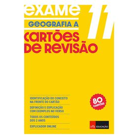 Cartões De Revisão Geografia A 11 Educação