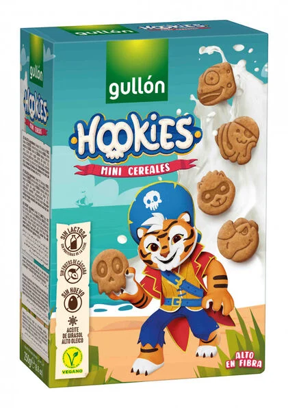 Bolachas Com Cereais Mini Hookies Gullón 0.25Kg