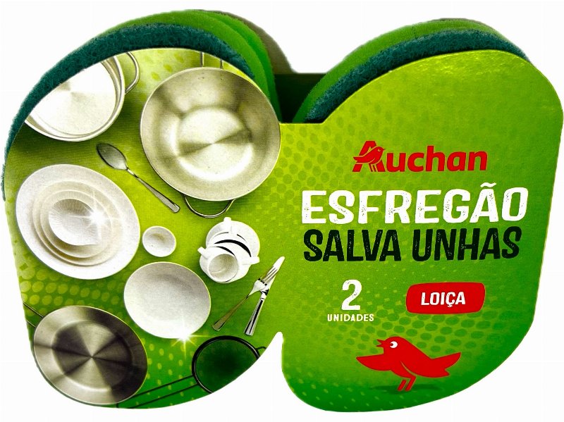 Esfregão Salva Unhas Auchan Loiça 2Un
