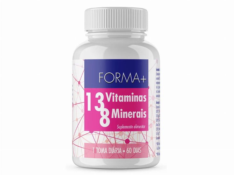 Suplemento Forma+ 13 Vitaminas 8 Minerais 60 Caps
