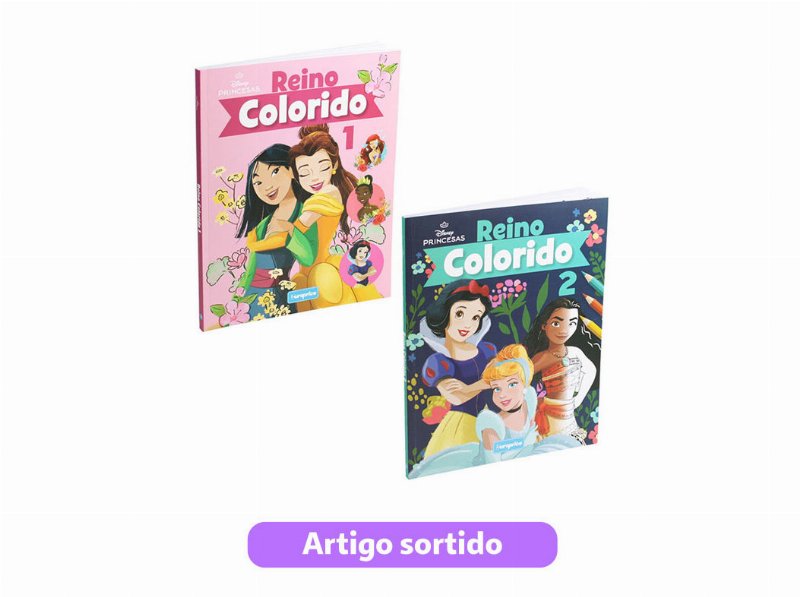 Livro Reino Colorido De Disney Modelos Sortidos