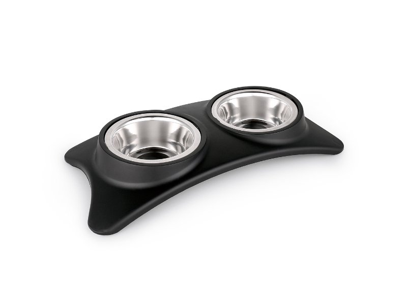 Comedouro Duplo Mimau Com Base