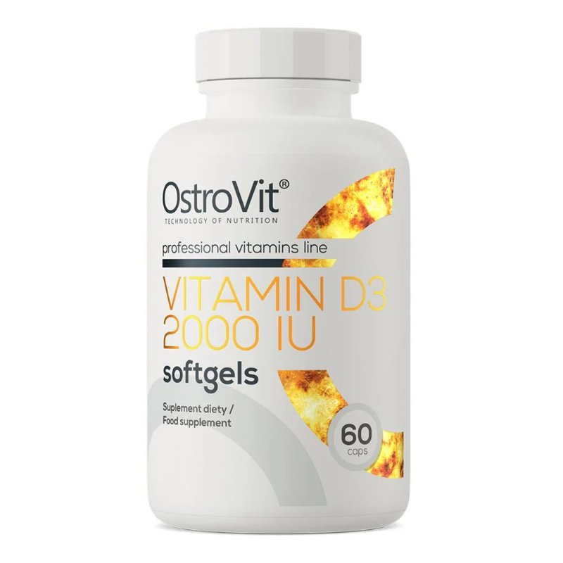 Vitamina D3 2000 Iu Softgels Ostrovit 60 Cápsulas