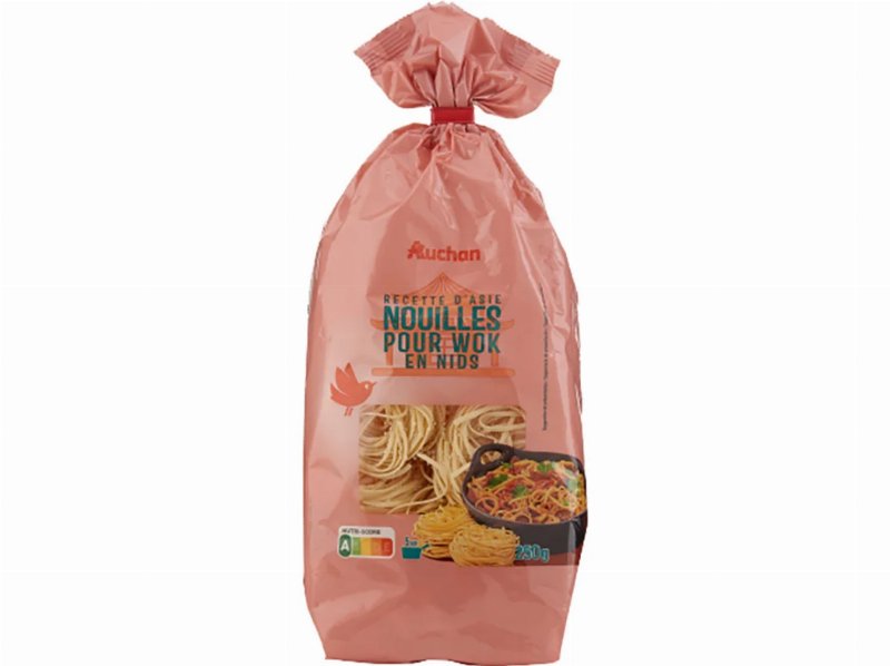 Massa Auchan Ninhos Para Wok 250 g