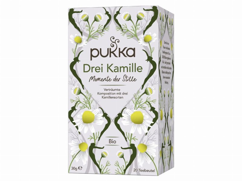 Chá Bio Pukka 3 Camomilas 20 Saquetas