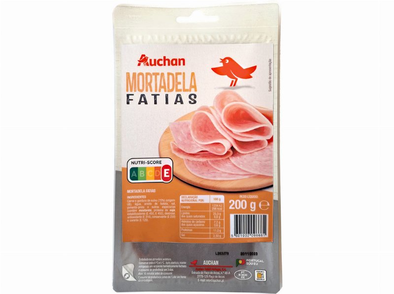 Mortadela Simples Auchan Fatias 200 g