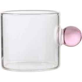 Copo Café 90 ml Com Asa Bola Rosa Kasa