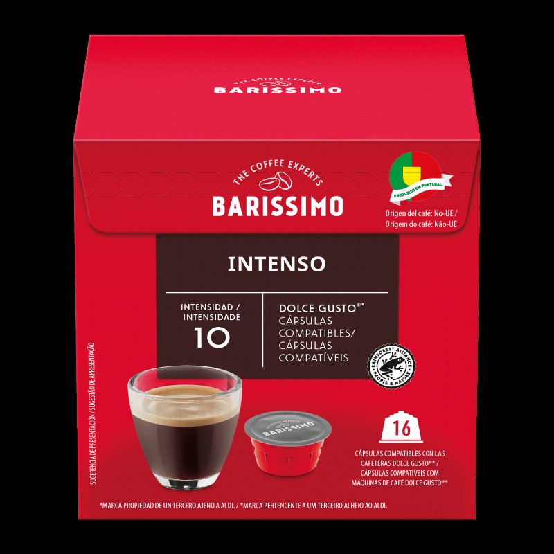 Cápsulas De Café Intenso Intensidade 10; 16 Cápsulas Compatíveis Com Máquinas Dolce Gusto