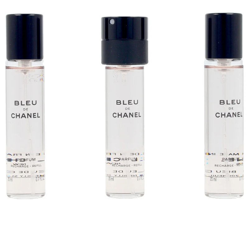 Chanel Bleu Eau De Parfum Vaporizador Twist & Spray 3 Refills X 20 ml
