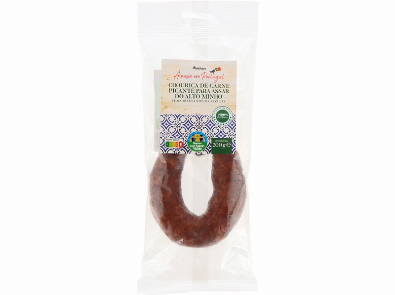 Chouriça De Assar Picante Auchan À Mesa Em Portugal Cultivamos O Bom Alto Minho 200 g