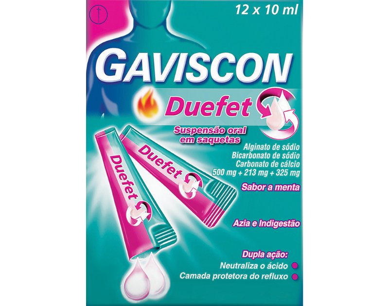 Suspensão Gaviscon Duefet Oral Saquetas 12Un
