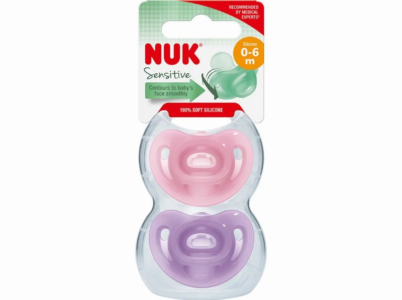 Chupeta Nuk Sensitive Silicone 0-6Meses 2Un
