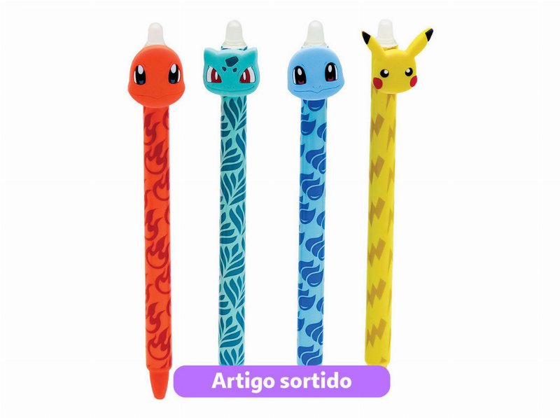 Caneta Apagável Pokemon Modelos Sortidos