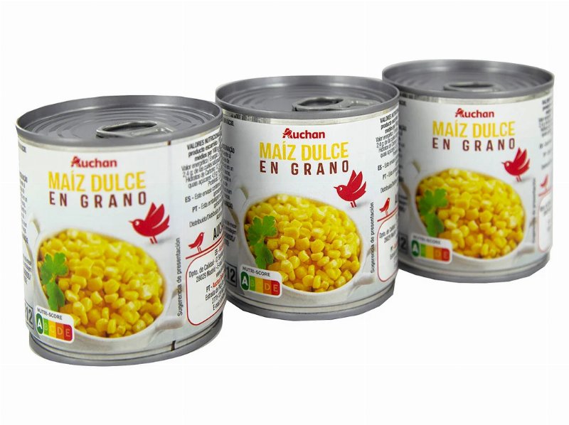 Milho Doce Auchan Em Grão 3X150(140)G