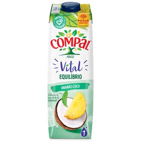 Néctar Ananás E Coco Com Stevia Compal Vital Equilíbrio 1 Lt