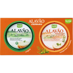 Conjunto Queijo Cremoso Manjericão E Tomilho Alavão 2 Un