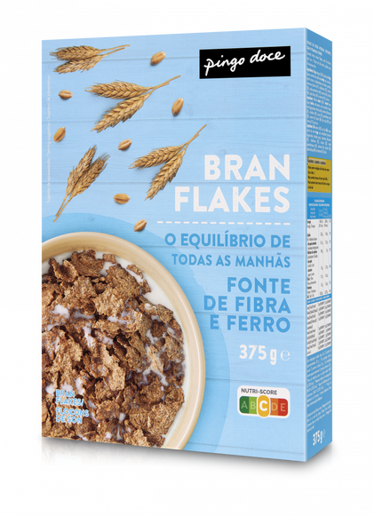 Cereais Bran Flakes Pingo Doce 0.375Kg