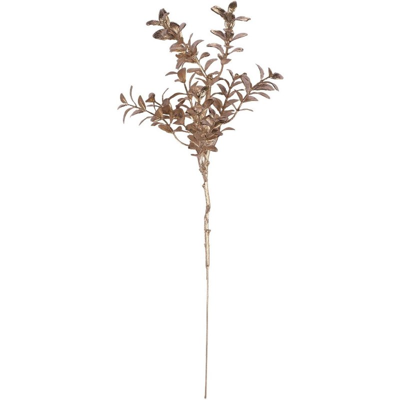 Haste Folhas Dourada 30Cm Kasa