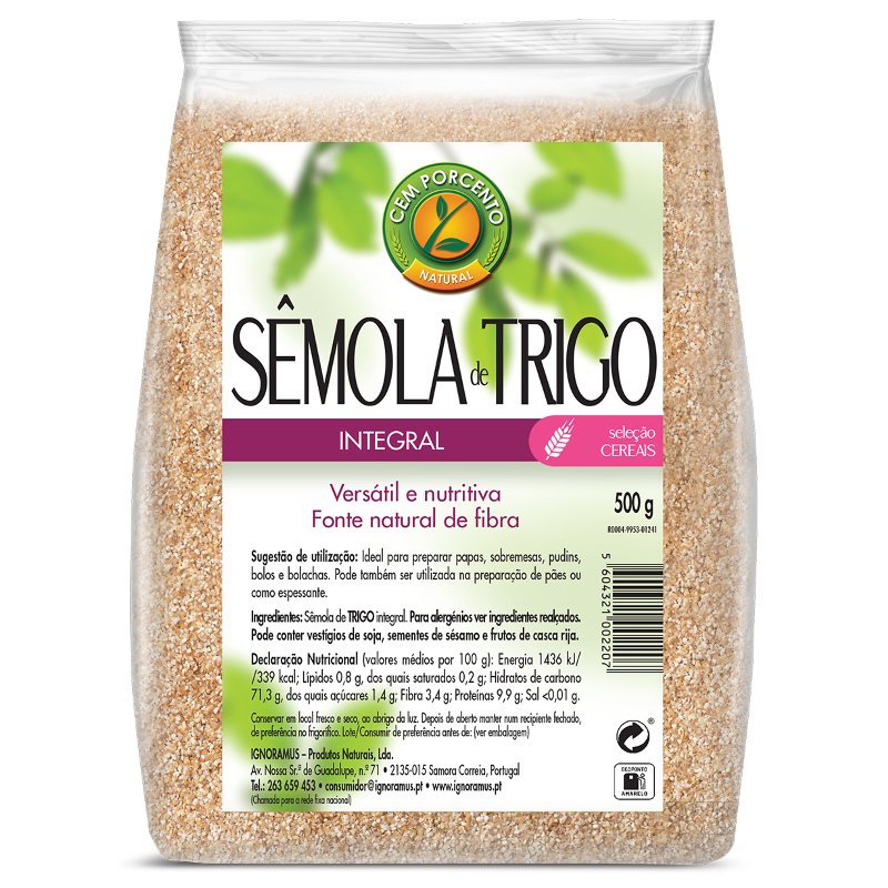 Sêmola De Trigo Integral 500 g