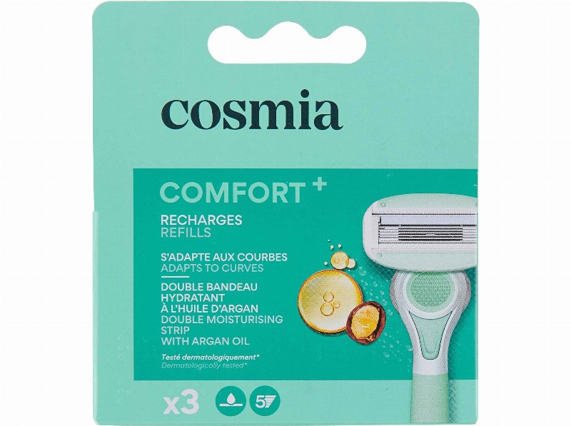 Recargas Máquina Cosmia Depilatória Confort+ 5Lâm 3Un
