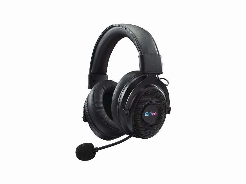 Auscultadores Gaming Qilive 600155406 S/Fios Preto Q.3406