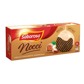 Bolachas Belgas Cobertas Com Avelã Saborosa 198 gr (6 Un)