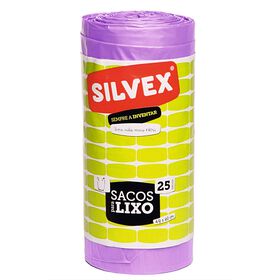 Sacos Lixo Com Alça 20 Lt Silvex 25 Un