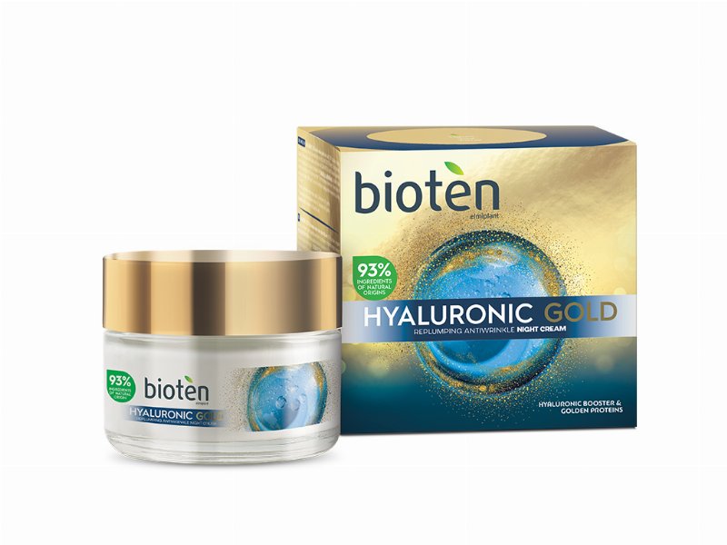 Creme Bioten Noite Anti-Rugas Hyaluronic Gold 50 ml